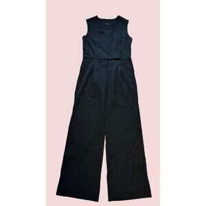 Raoul wide leg Sleeveless jumpsuit black Wool Elastane blend Size 6